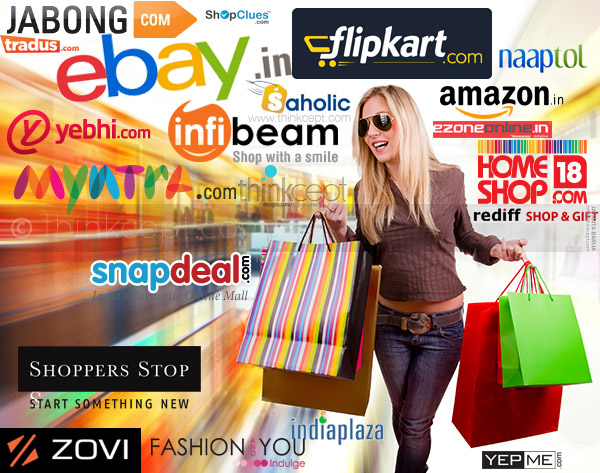 Top online shopping / ecommerce websites in India » Think Blog