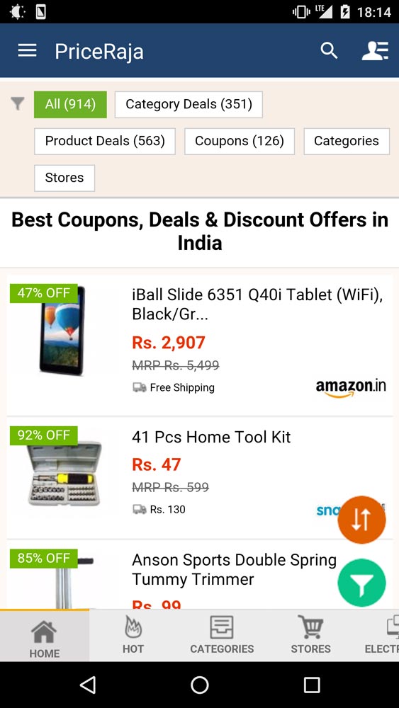 Price Raja Mobile App